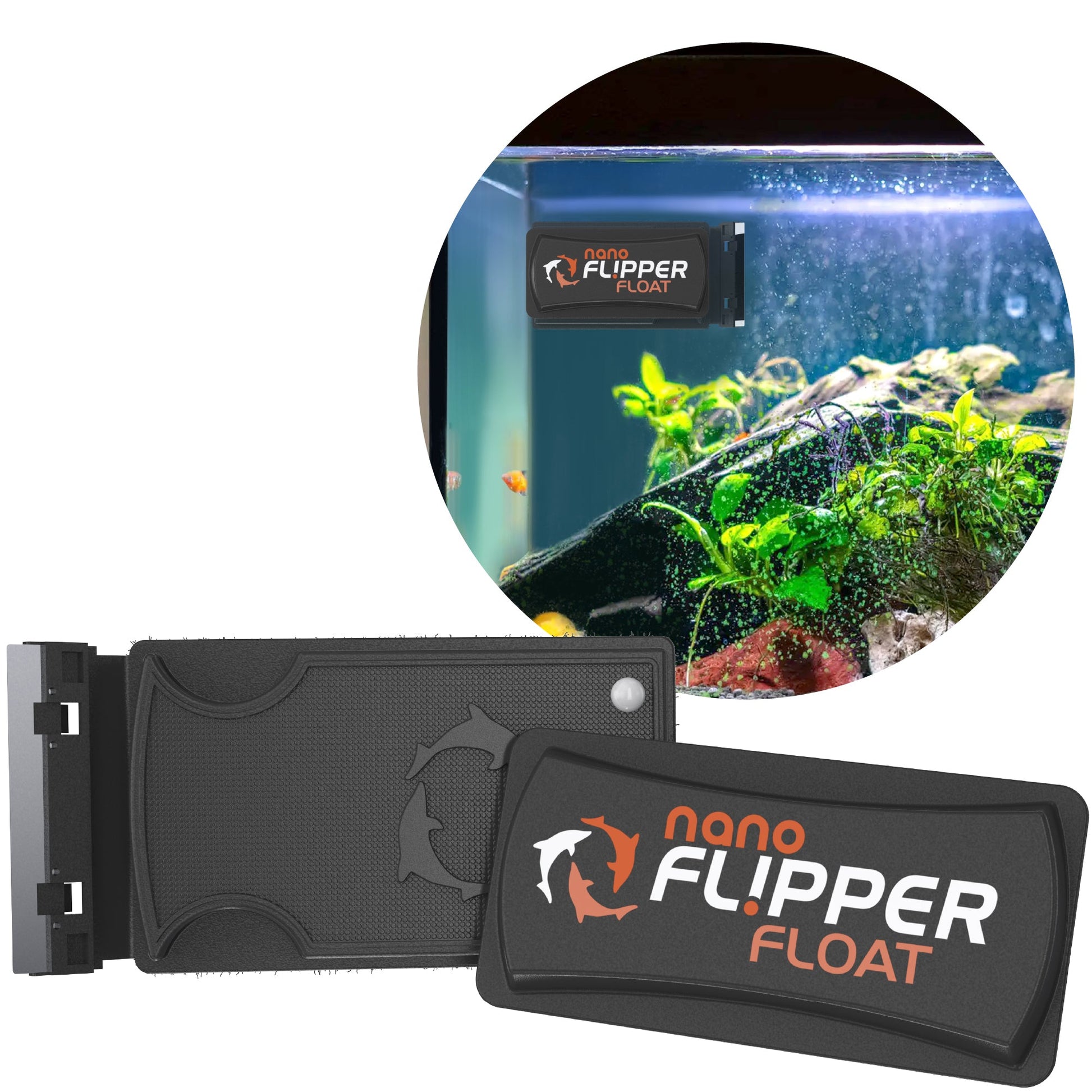 Flipper NANO FLOAT 2 in 1 Magnetic Aquarium Algae Cleaner Scrubber Flipper Aquarium Products