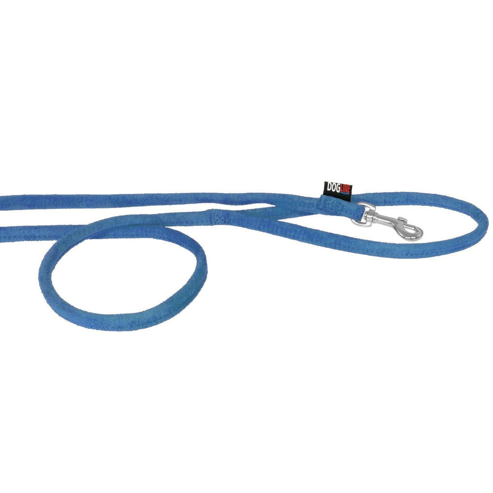 Comfort Microfiber Round Dog Lead Blue Dog Leashes Dogline