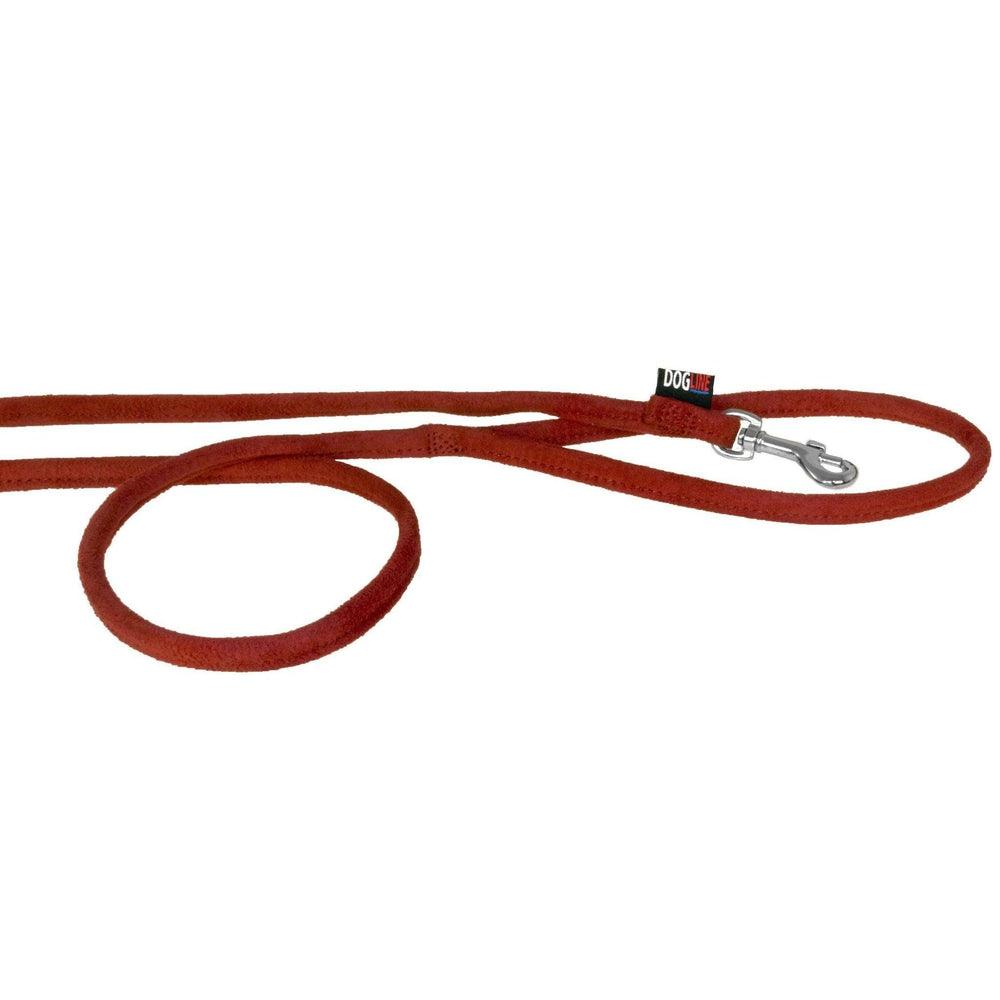 Comfort Microfiber Round Dog Lead Red Dog Leashes Dogline