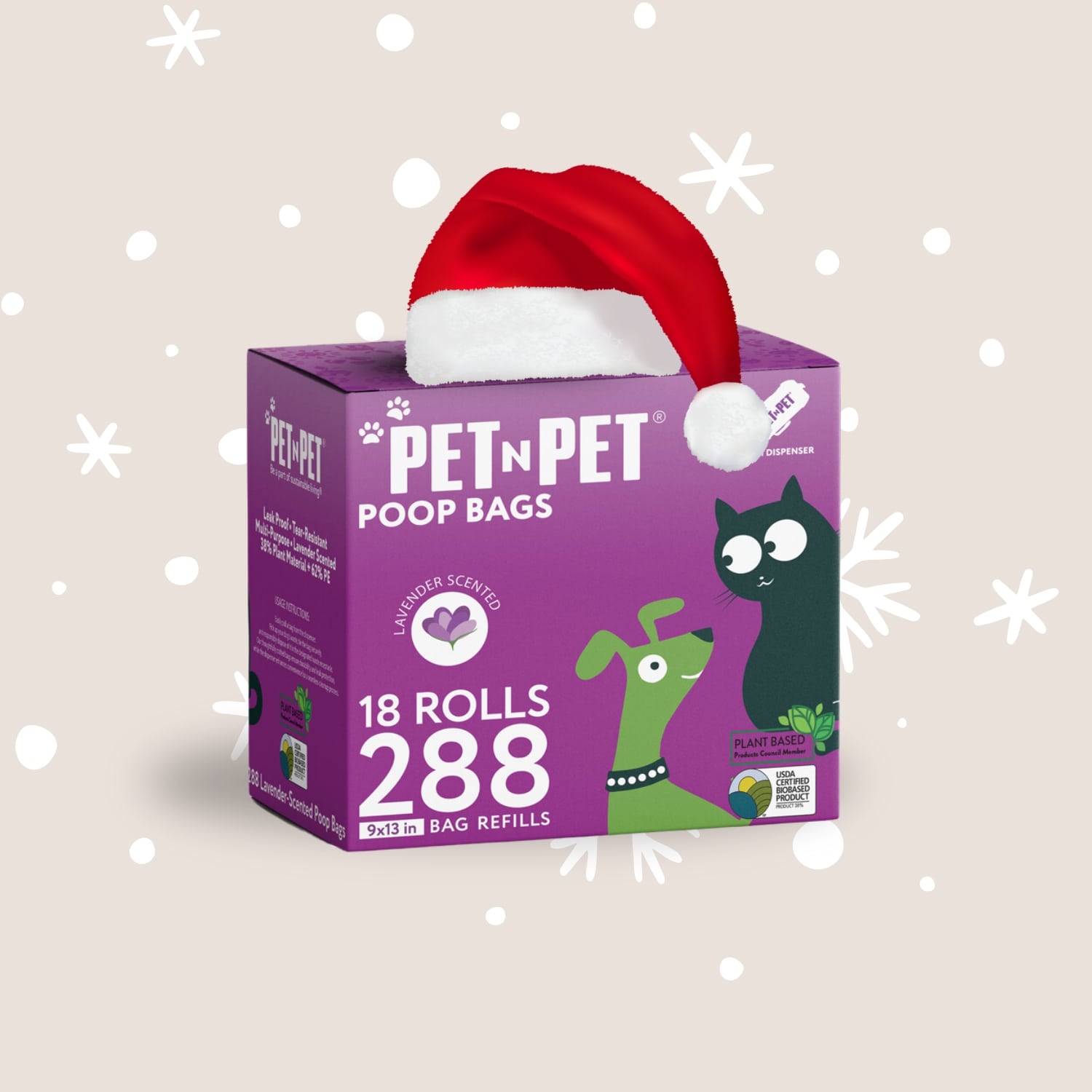 Premium Lavender-Scented Poop Bags Pet Waste Bags Pet N Pet ®