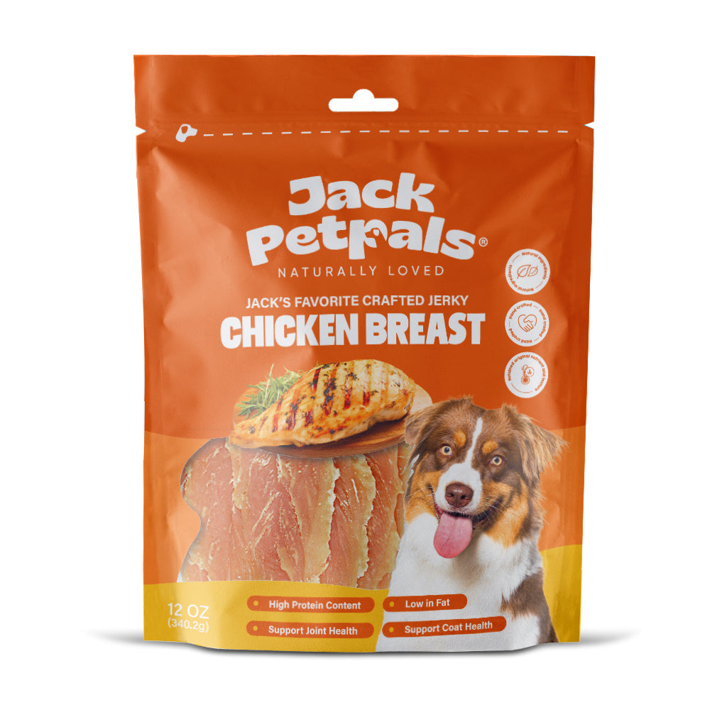Jack PetPals Handcrafted Jerky Chicken Breast Dog Treats (12oz) Dog Treats American Pet Supplies