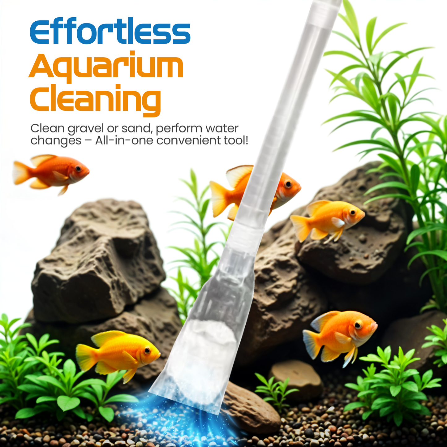 Flipper AquaVac Gravel/Sand Cleaner & Siphon Kit Flipper Accessories Flipper Aquarium Products