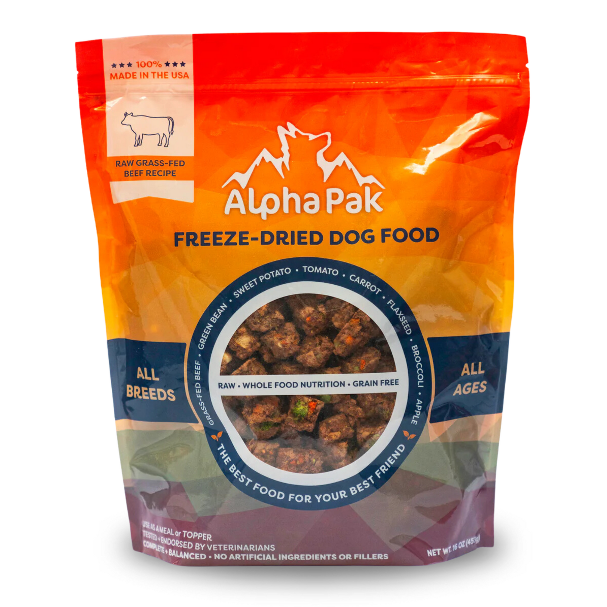 PREMIUM RAW FREEZE DRIED DOG FOOD BEEF freeze dried dog food Alpha Pak
