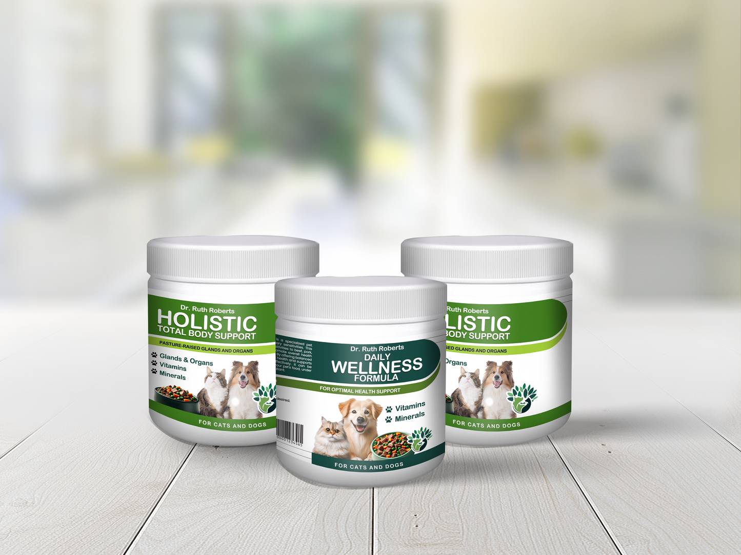 Pet's Daily Wellness Formula - For Pets With Pork/Beef Allergy Vitamins & Supplements Dr. Ruth Roberts