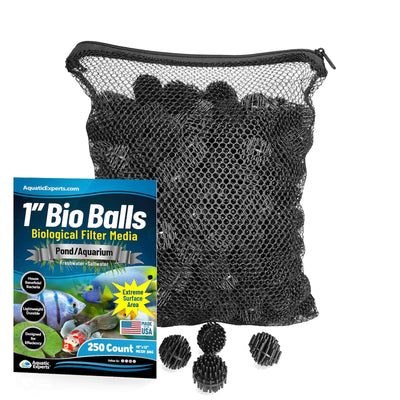 1-Inch Bio Balls Filter Media - Perfect for Aquarium & Small Pond Filters - High-Quality Bio Balls Bio balls Aquatic Experts