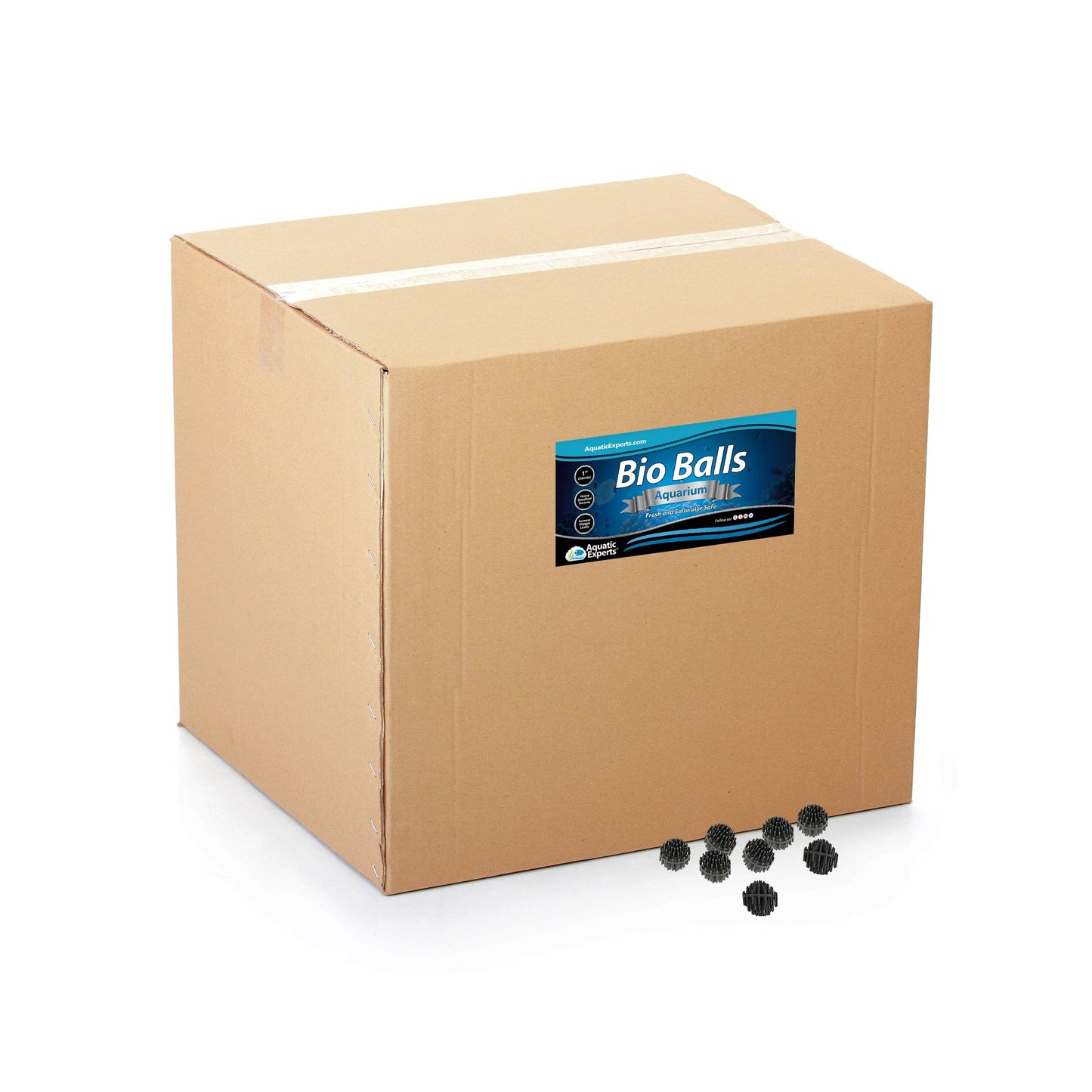 1-Inch Bio Balls Filter Media - Perfect for Aquarium & Small Pond Filters - High-Quality Bio Balls 3000 Count Bulk NO Mesh Bag Bio balls Aquatic Experts