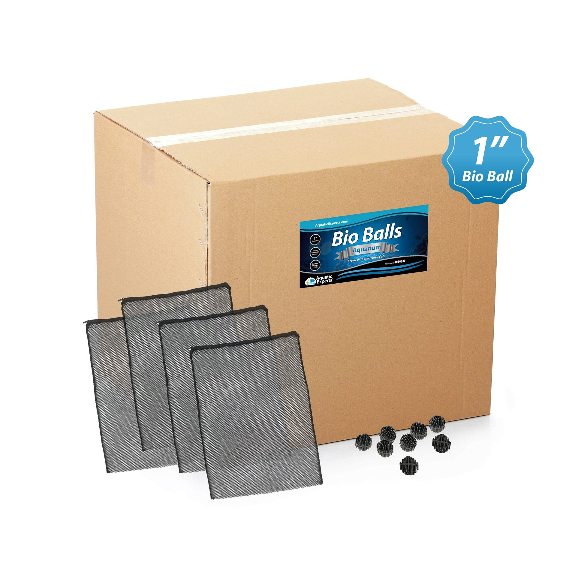 1-Inch Bio Balls Filter Media - Perfect for Aquarium & Small Pond Filters - High-Quality Bio Balls Bio balls Aquatic Experts