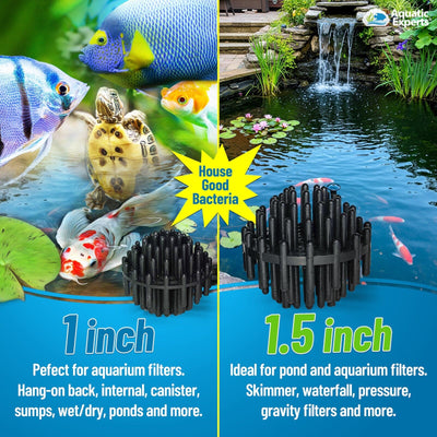 1-Inch Bio Balls Filter Media - Perfect for Aquarium & Small Pond Filters - High-Quality Bio Balls Bio balls Aquatic Experts