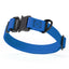 Waterproof Dog Collar with Metal Stab-Lock Buckle Cerulean Blue Dog Collar Dogline
