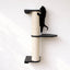 Wall Mounted Cat Climbing Pole - Sisal Onyx Bamboo 2-Tier Leaf Shelf No Cork Pad Cat Scratcher Catastrophic Creations