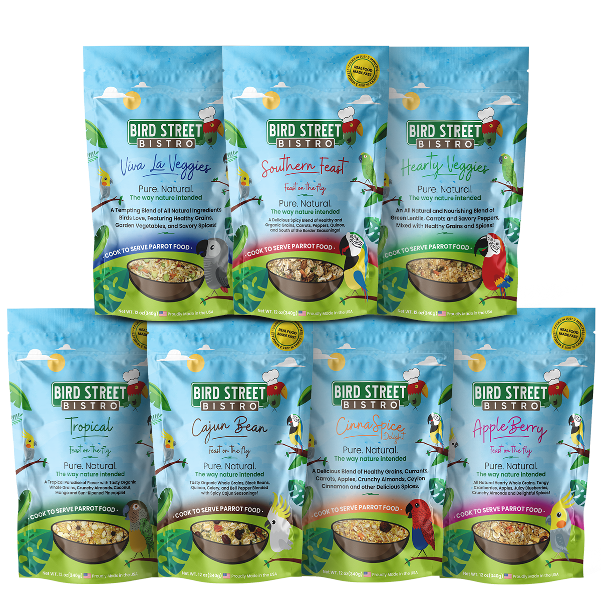 Parrot Food Variety Pack Parrot Food Bird Street Bistro