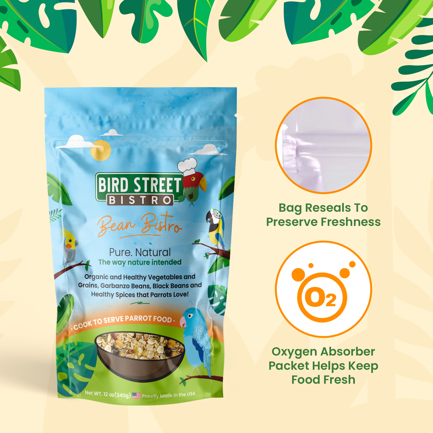 Bean Bistro Feast on the Fly Parrot Food Bird Street Bistro