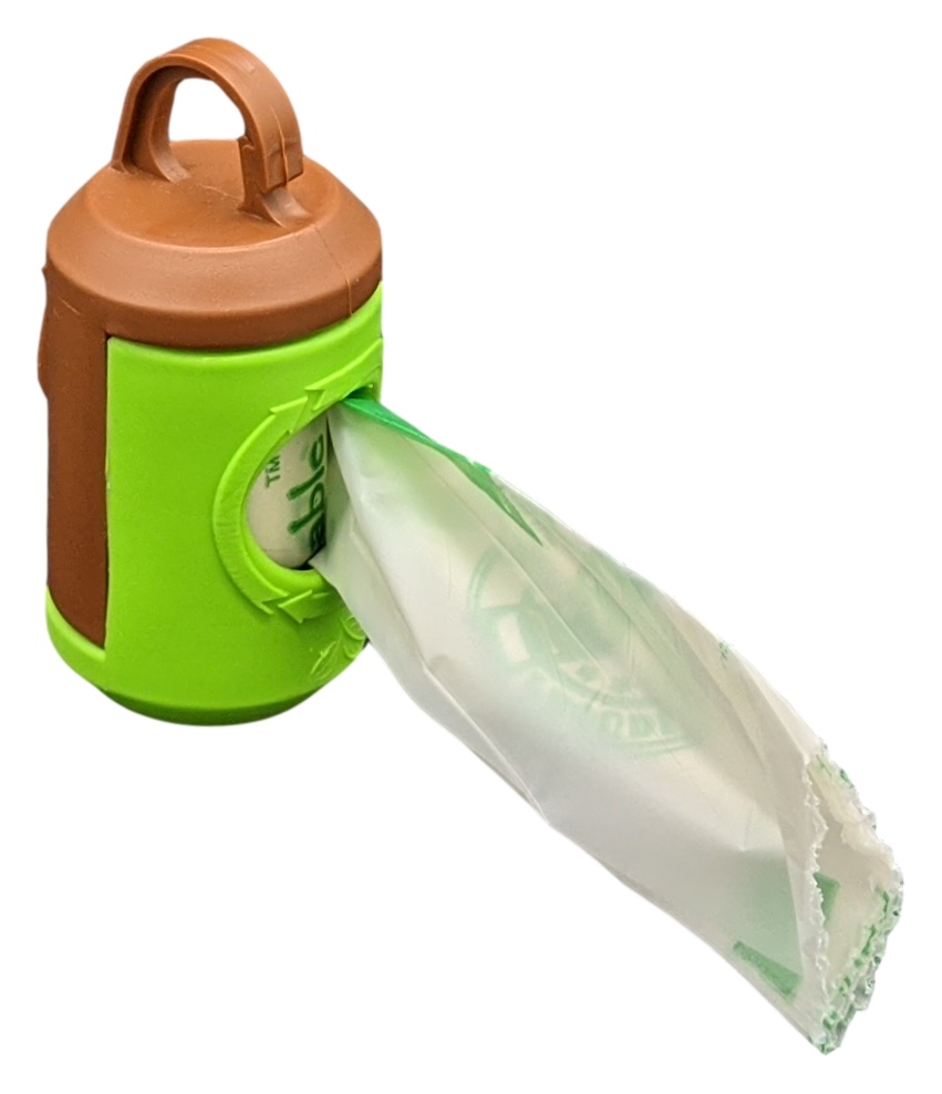 beyondGREEN Dog Poop Bag Leash Dispenser – Clip-On Holder Fits Standard Rolls – Durable & Portable Poop Bag Dispenser beyondGREEN biotech™