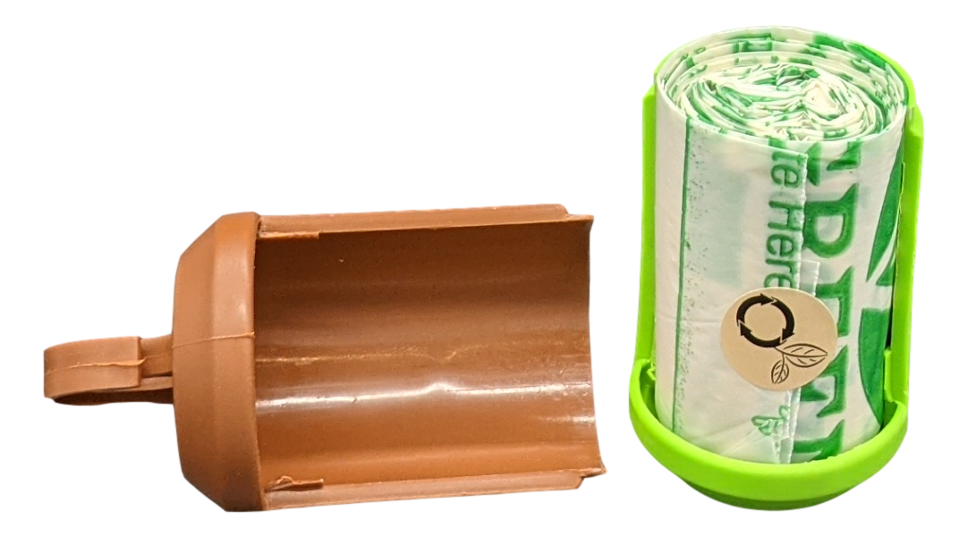 beyondGREEN Dog Poop Bag Leash Dispenser – Clip-On Holder Fits Standard Rolls – Durable & Portable Poop Bag Dispenser beyondGREEN biotech™