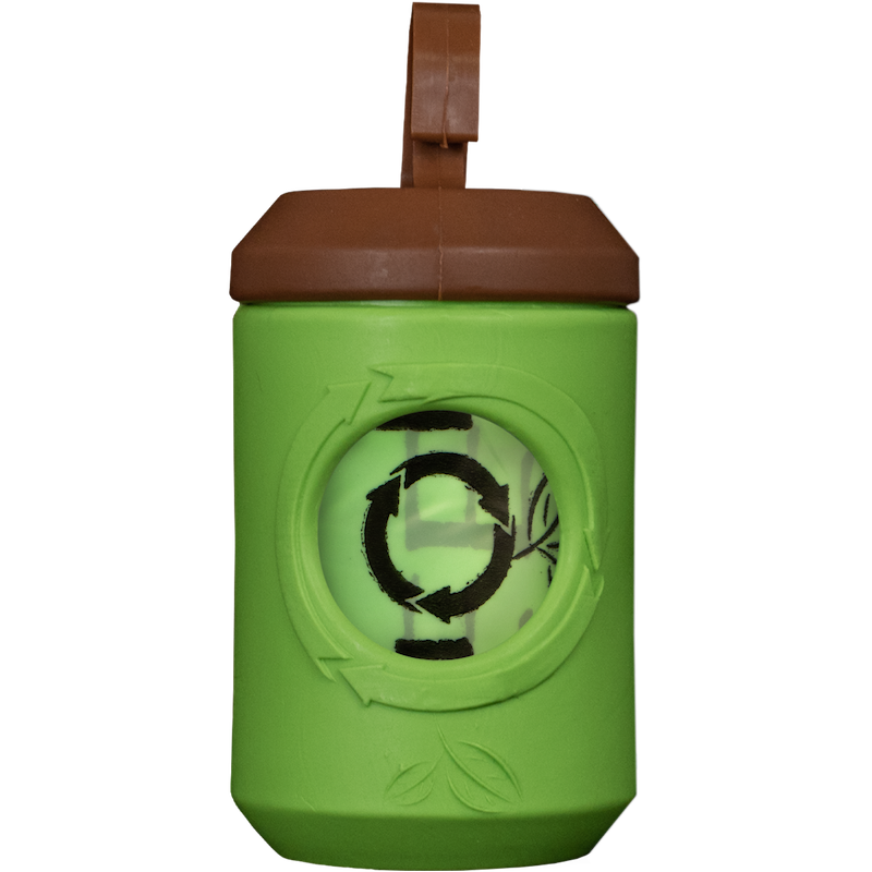 beyondGREEN Dog Poop Bag Leash Dispenser – Clip-On Holder Fits Standard Rolls – Durable & Portable Post-Consumer Recycled Dispenser Poop Bag Dispenser beyondGREEN biotech™