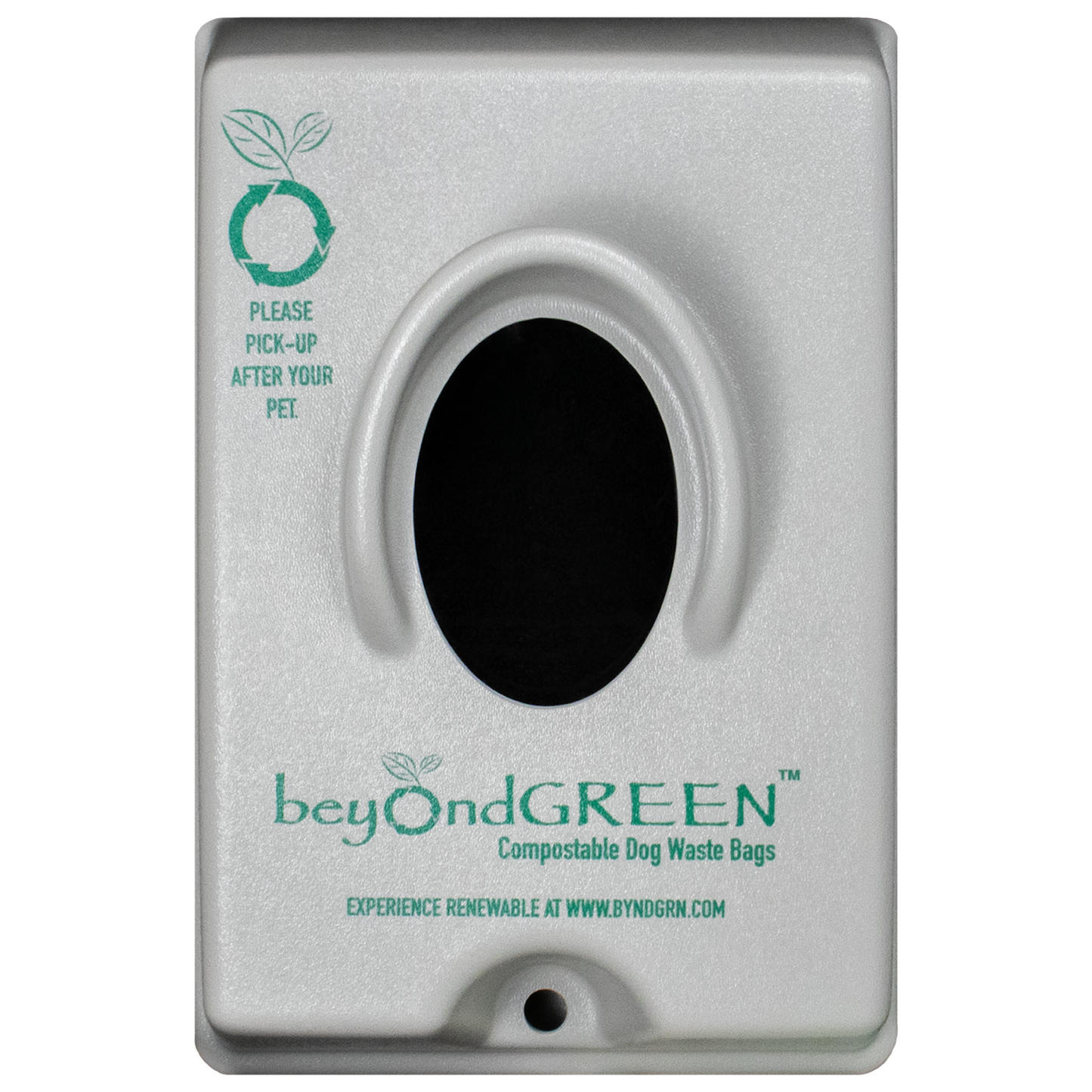 beyondGREEN Single-Pull Dog Waste Bag Dispenser – Wall/Pole Mount – Compatible with Single-Pull Header Packs – Heavy-Duty Construction Poop Bag Dispenser beyondGREEN biotech™
