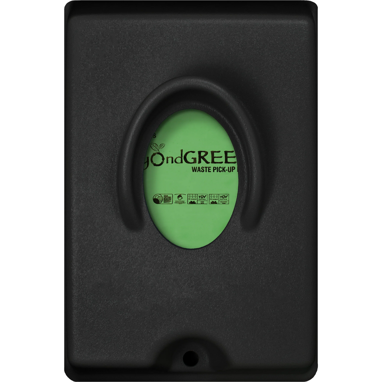 beyondGREEN Single-Pull Dog Waste Bag Dispenser – Wall/Pole Mount – Compatible with Single-Pull Header Packs – Heavy-Duty Construction Black 1 Poop Bag Dispenser beyondGREEN biotech™