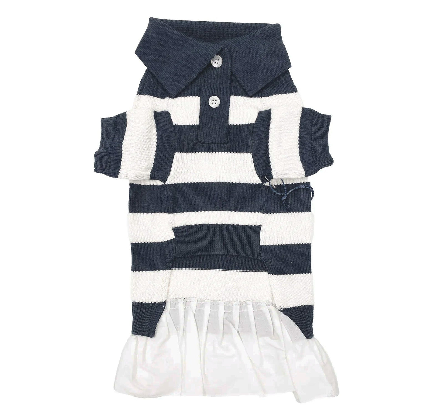 ‘Gladys’ Cashmere blend Polo Dress Sweater BESPOKE PAWS