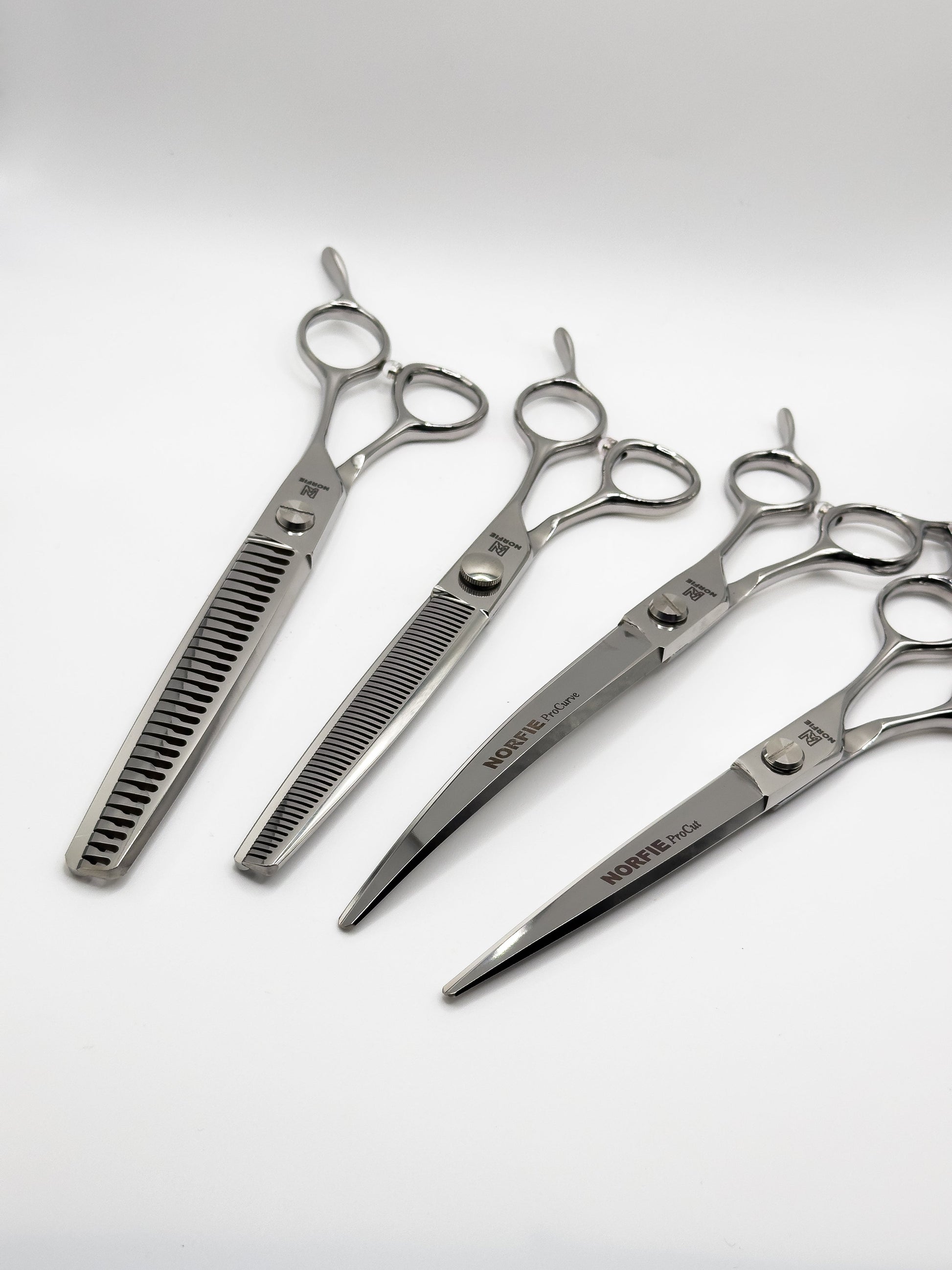 Norfie Pro Series 4-Piece VG10 Grooming Shear Set Scissor Norfie
