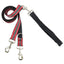 Reflective Red Double Connection Leash Euro Leash (longer version) 2 Hounds Design