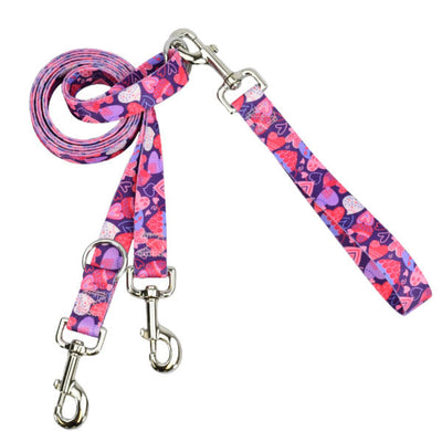 Wild Hearts Double Connection Leash – EarthStyle Euro Leash (longer version) 2 Hounds Design
