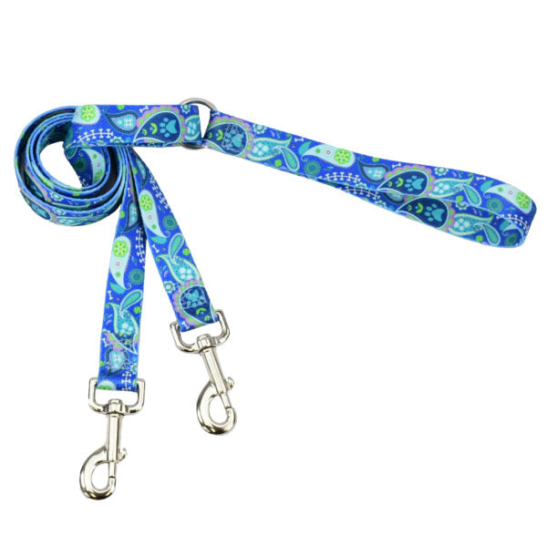 Paw Paisley Double Connection Leash – EarthStyle 2 Hounds Design
