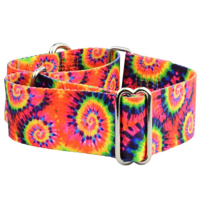 Classic Tie-Dye Martingale Dog Collar – EarthStyle 1.5 inch 2 Hounds Design