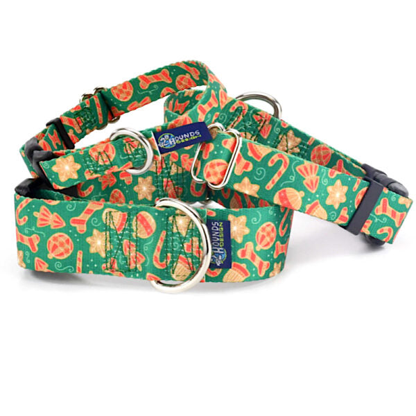 Holiday Cookies Christmas Martingale Dog Collar – EarthStyle 2 Hounds Design