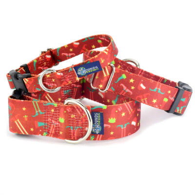 Elf Shoes Christmas Martingale Dog Collar – EarthStyle 2 Hounds Design
