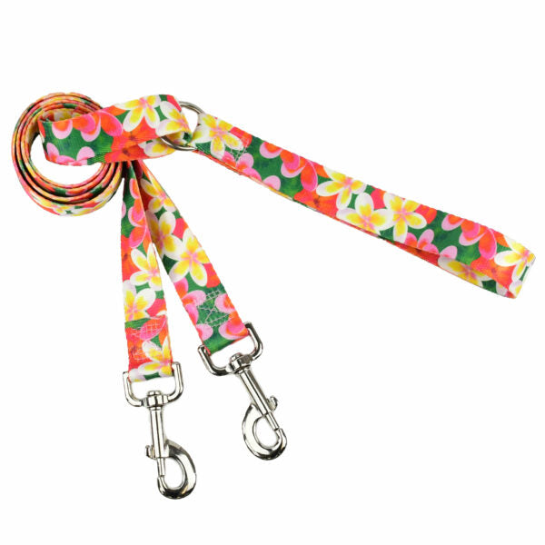 Aloha Double Connection Leash – EarthStyle Standard Training Leash 2 Hounds Design