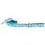 Teal Tie-Dye Velvet Dog Leash 2 Hounds Design
