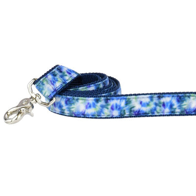 Navy Tie-Dye Velvet Dog Leash 2 Hounds Design