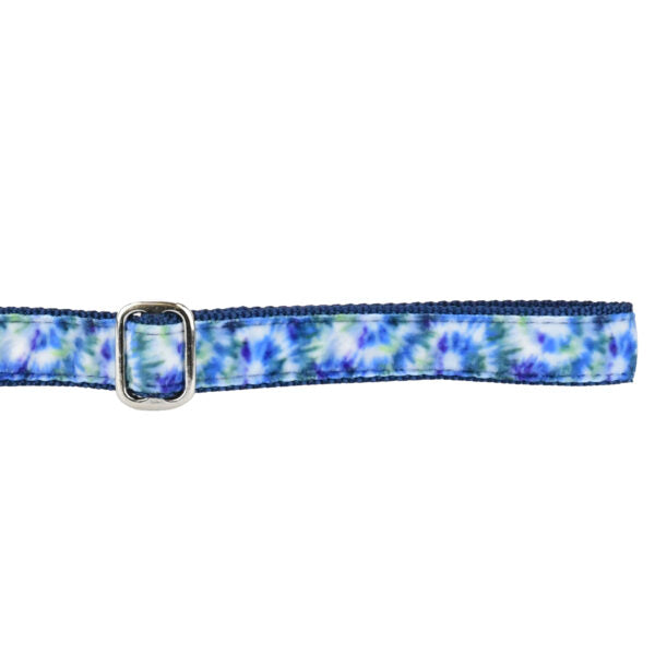Navy Tie-Dye Velvet Dog Leash 2 Hounds Design