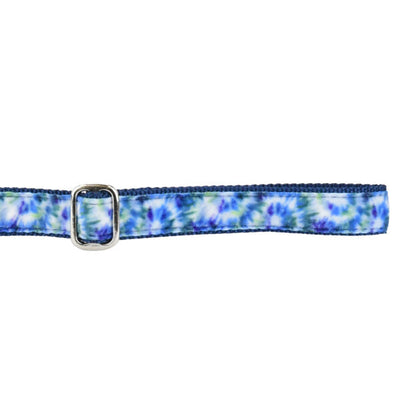 Navy Tie-Dye Velvet Dog Leash 2 Hounds Design