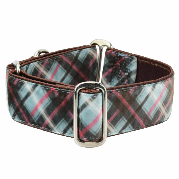 Jane’s Shirt Winter Plaid Elite Velvet Dog Collar Dog Collar 2 Hounds Design