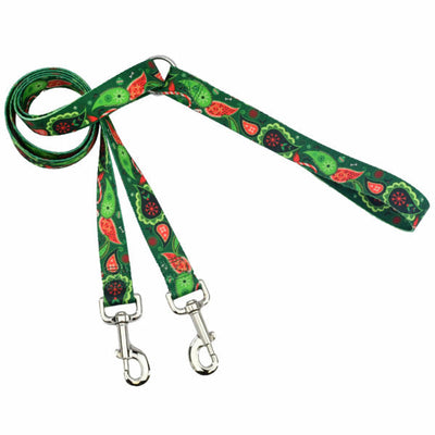 Holiday Paisley Double Connection Leash – EarthStyle 2 Hounds Design