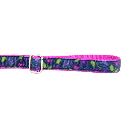 Midnight Dahlia Velvet Dog Leash 2 Hounds Design