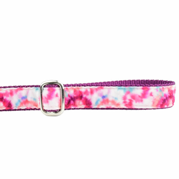 Pink Tie-Dye Velvet Dog Leash 2 Hounds Design