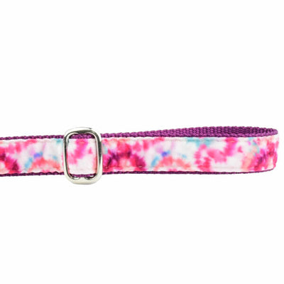 Pink Tie-Dye Velvet Dog Leash 2 Hounds Design