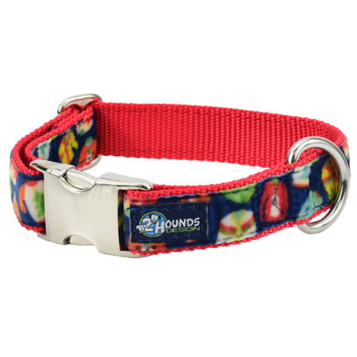 Cozy Sweaters Velvet Essential Dog Collar (1″ Only) XXLarge (26-34 inches) Dog Collar 2 Hounds Design