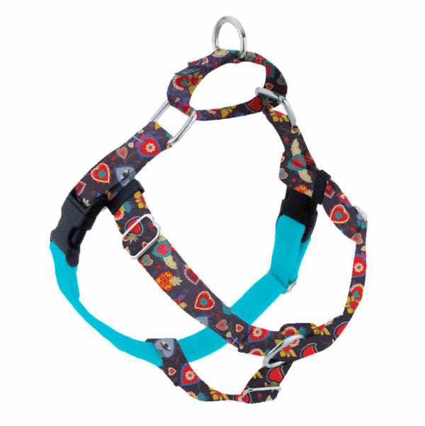 Gothic Hearts Freedom No-Pull Dog Harness – EarthStyle 2 Hounds Design