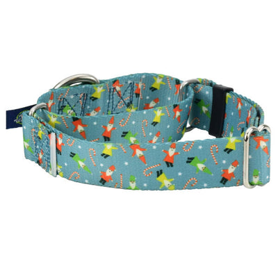 Jolly Gnomes Martingale Dog Collar – EarthStyle 1 inch 2 Hounds Design