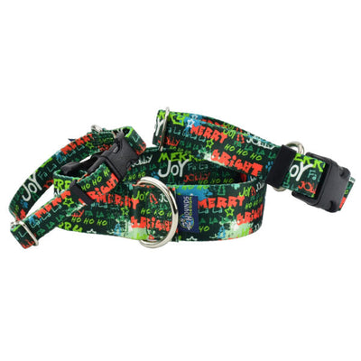 Holiday Graffiti Martingale Dog Collar – EarthStyle 2 Hounds Design