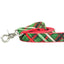 Christmas Plaid Green Velvet Dog Leash (1″ Only) 2 Hounds Design