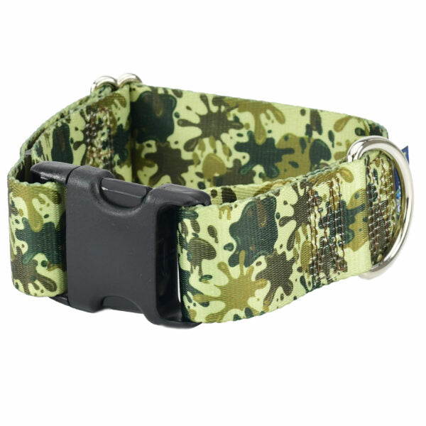 Archie Loves Mud Dog Collar – EarthStyle 1.5 inch 2 Hounds Design