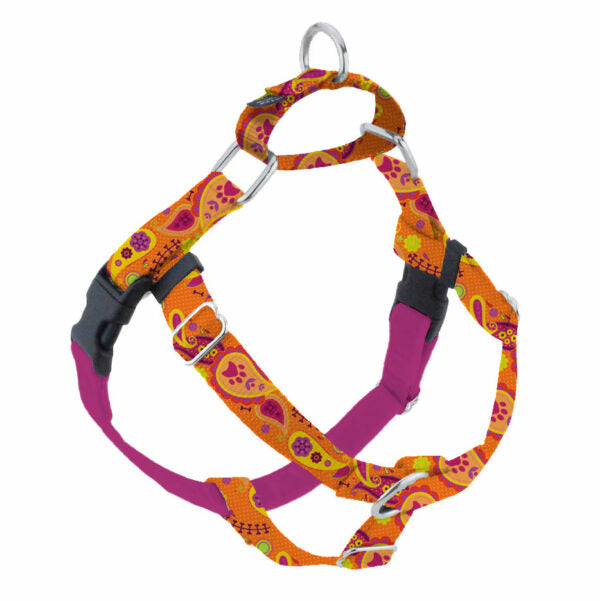 Orange Paisley Freedom No-Pull Dog Harness – EarthStyle 2 Hounds Design