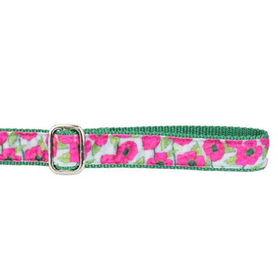 Bold Poppies Velvet Dog Leash 2 Hounds Design