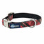 Classic Winter Plaid Velvet Essential Dog Collar 5 8 inch wide Dog Collar 2 Hounds Design