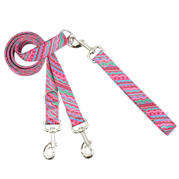 1980’s Double Connection Leash – EarthStyle Euro Leash (longer version) 2 Hounds Design