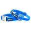 Venetian Blue Velvet Essential Dog Collar 2 Hounds Design